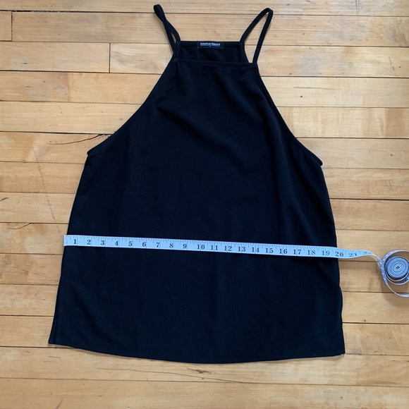 American Apparel Halter Black Tank L - Picture 2 of 3